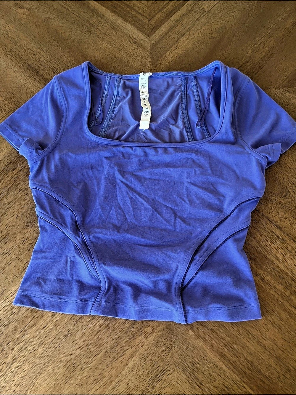 vintage lululemon Purple Short Sleeve Athletic Top Size 6